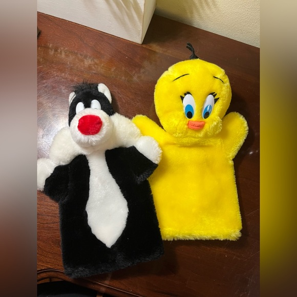 Vtg Warner Bros Sylvester Cat Looney Tunes Plush Hand Puppet Mighty Star 1989 - Picture 5 of 6